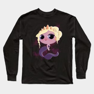 Young ursula chibi mermaid Long Sleeve T-Shirt